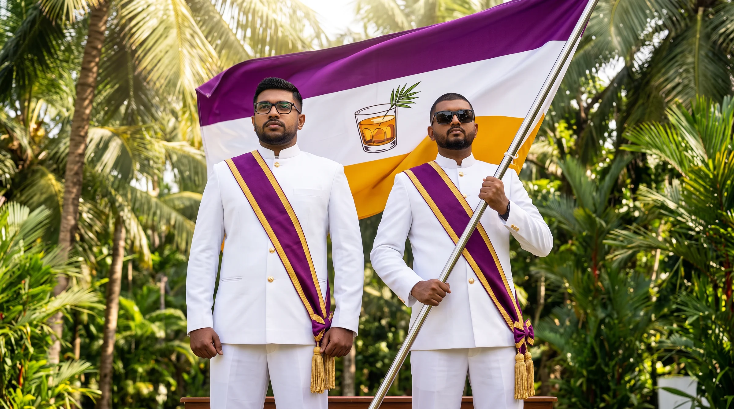 Menuka and Nawan as the presidents of Bonergia